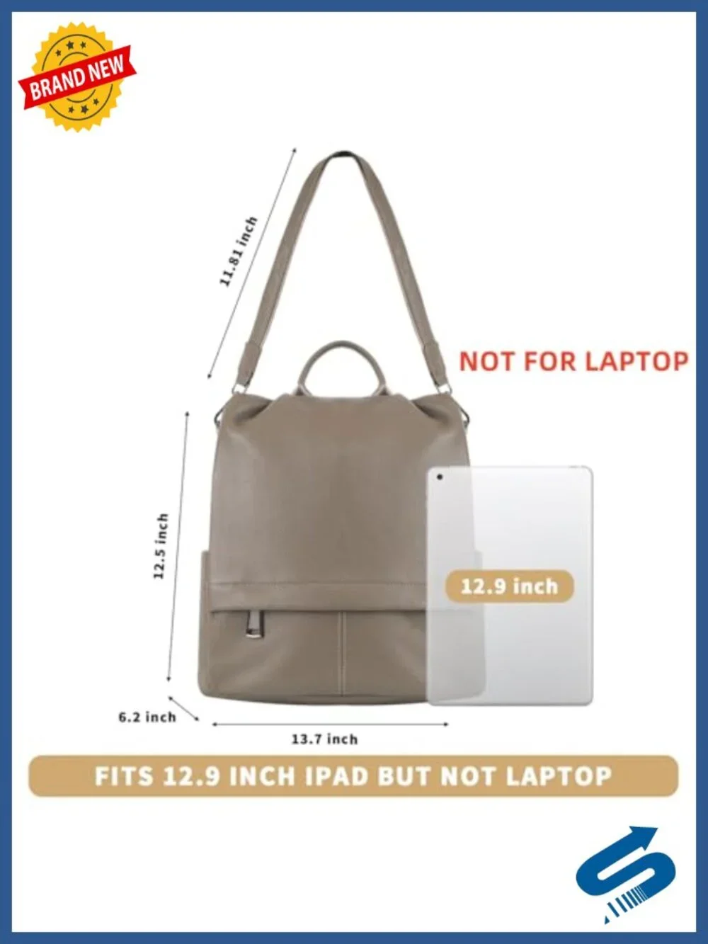 Genuine Leather Backpack Purse for Women Anti-theft